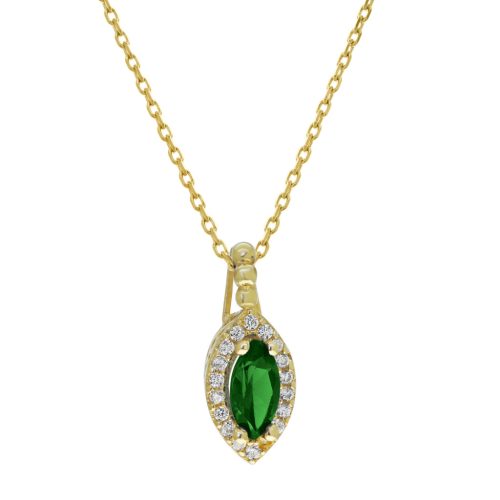Capri Wonder of Sicily Smaragd 14kt  0.54ct nyaklánc és medál