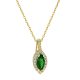 Capri Wonder of Sicily Smaragd 14kt  0.54ct nyaklánc és medál