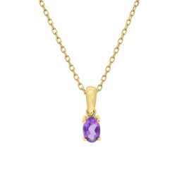   Capri One&Only Ametiszt 14kt aranyozott 925 Ezüst 0.73ct nyaklánc és medál