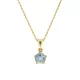 Capri Six Points Akvamarin 14kt  0.61ct nyaklánc és medál
