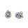 Capri Raindrop Topáz 14kt  0.84ct Fülbevaló