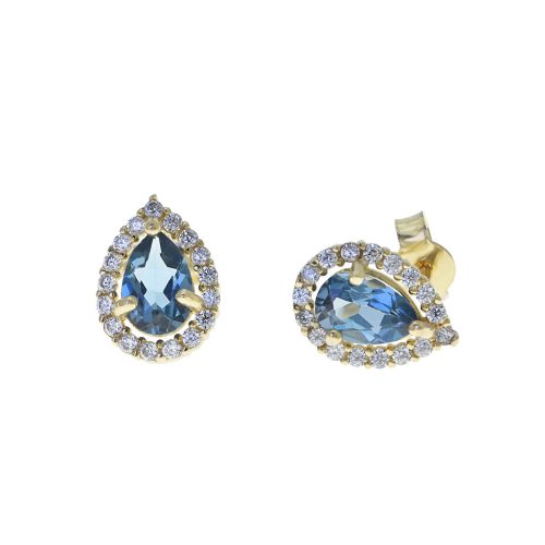Capri Raindrop Topáz 14kt  0.84ct Fülbevaló