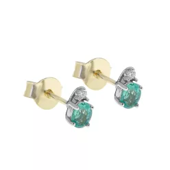   Capri One&Only Gyémánt és Smaragd 14kt 0.29ct  Fülbevaló