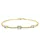 Capri Oslo Topáz 14k aranyozott  925 Ezüst  0.8 ct Tennis Karkötő