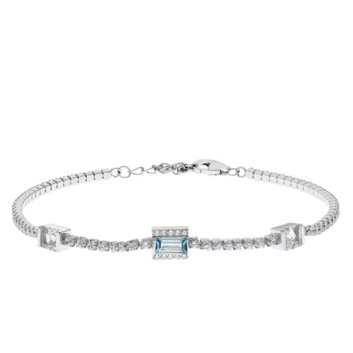 Capri Oslo Topáz  925 Ezüst  0.8 ct Tennis Karkötő