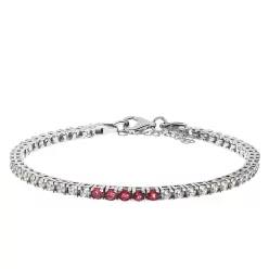   Capri Wonder of Delhi Rubin 925 Ezüst  0.65ct Tennis Karkötő