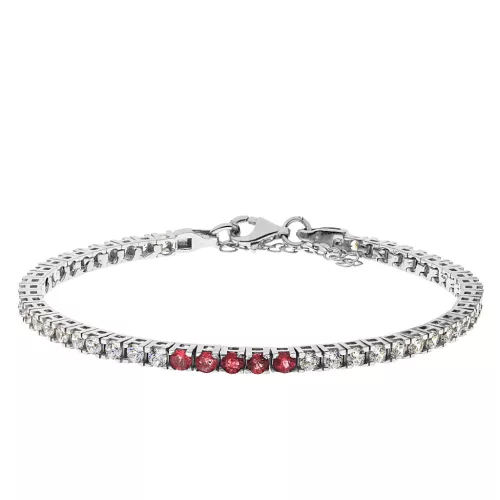 Capri Wonder of Delhi Rubin 925 Ezüst  0.65ct Tennis Karkötő