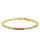 Capri Wonder of Delhi Rubin 14K aranyozott 925 Ezüst  0.65ct Tennis Karkötő