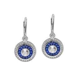 Capri Grotta Azzurra Topáz 925 Ezüst 0.70 ct Fülbevaló