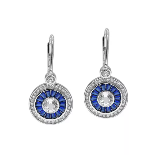 Capri Grotta Azzurra Topáz 925 Ezüst 0.70 ct Fülbevaló
