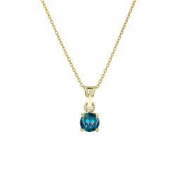   Capri Four Points London Blue Topáz 14kt  0.41ct nyaklánc és medál
