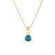 Capri Four Points London Blue Topáz 14kt  0.41ct nyaklánc és medál