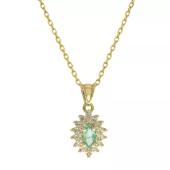   Capri Stars of Dallas  Smaragd 14kt  0.17ct nyaklánc és medál