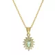 Capri Stars of Dallas  Smaragd 14kt  0.17ct nyaklánc és medál
