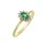 Capri Wonder of  Prague Smaragd  14kt  0.24ct gyűrű