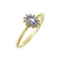 Capri Wonder of  Prague Tanzanit  14kt  0.20ct gyűrű
