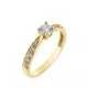 Capri Adriatic Beauty Fehér Topáz  14kt  0.3 ct eljegyzési gyűrű