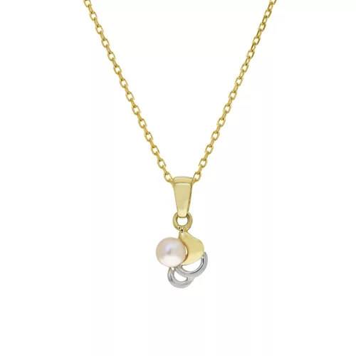 Capri Vulcano Igazgyöngy 14kt nyaklánc és medál 4.1 mm