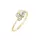 Capri Vulcano Igazgyöngy  14kt 4.1 mm gyűrű