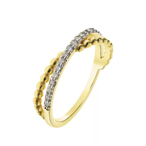 Capri Axioma Gyémánt 14kt  0.19ct Eljegyzési gyűrű